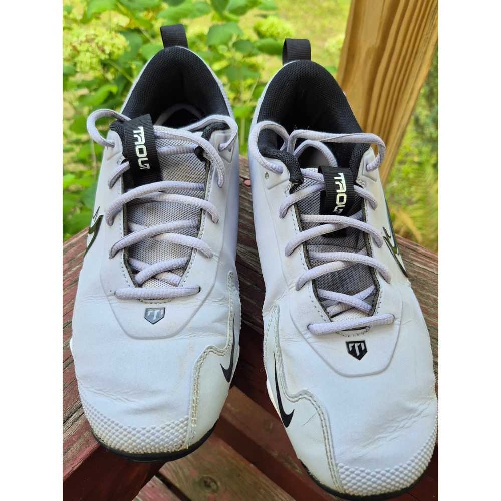 Nike Force Trout 9 Varsity Fastflex Baseball Cleats Grey Black FB9731-002 6Y